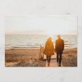 Save The Date Personnalisé | Cadres photos en gras Texte moderne (Dos)