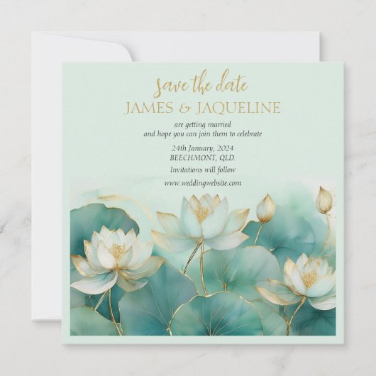 Save The Date Personnaliser la date de sauvegarde (Devant)
