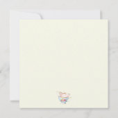 Save The Date Personnaliser l'invitation de la Fête des mariées  (Dos)