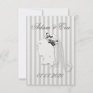 Save The Date Personnaliser Mariée Voile