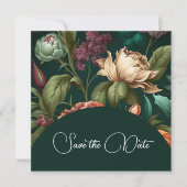 Save The Date Pétales De Fleurs Enregistrer La Date (Devant)