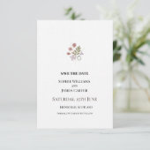 Save The Date Petit Mariage Floral (Debout devant)