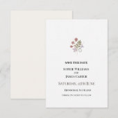 Save The Date Petit Mariage Floral (Devant / Derrière)