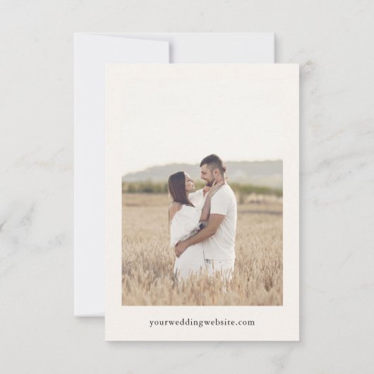 Save The Date Petit Mariage Tropical tiré à la main (Dos)