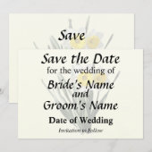 Save The Date Petit Narcisse Timide (Devant / Derrière)