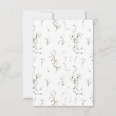 Save The Date Petite Fleur sauvage Monogramme Enregistrer la dat (Dos)