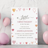 Save The Date Petite petite amoureuse fille Baby shower Invitati