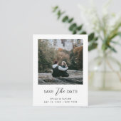 Save The Date Petite Simple Moderne Polices Mixtes encadrées 2 P (Debout devant)