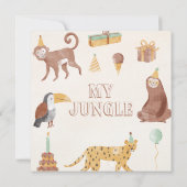 Save The Date Petits animaux de la jungle (Dos)