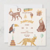 Save The Date Petits animaux de la jungle (Devant)