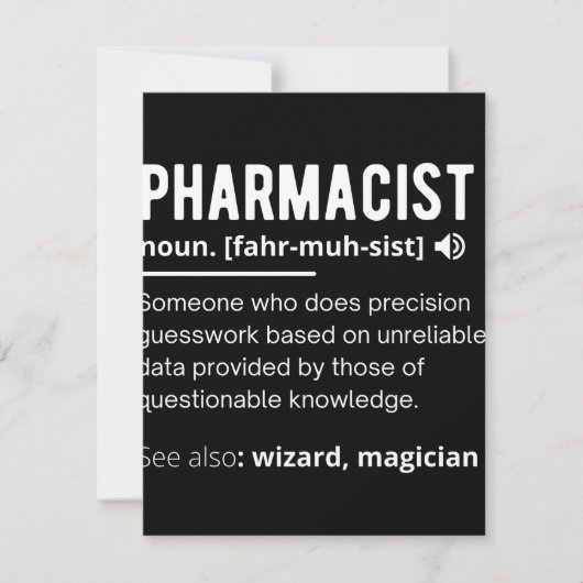 Save The Date pharmacist (Devant)
