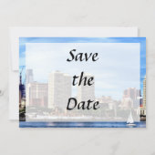 Save The Date Philadelphia Pa Skyline Enregistrer la date (Dos)