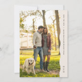 Save The Date Photo à bord ondulé simple moderne (Devant)