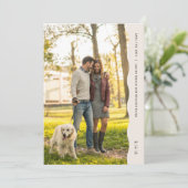 Save The Date Photo à bord ondulé simple moderne (Debout devant)