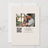 Save The Date Photo à bord ondulé simple moderne (Dos)