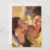 Save The Date Photo à rayures noires et blanches (Dos)