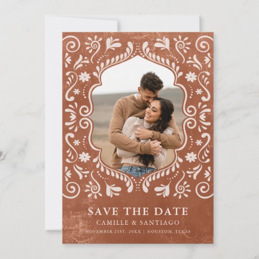 Save The Date Photo à thème mexicaine Enregistrer la date (Devant)