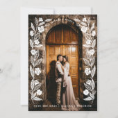 Save The Date Photo Arc Floral (Devant)