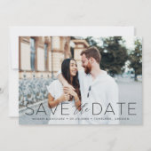 Save The Date Photo avec superposition de texte noir Romance mod (Devant)