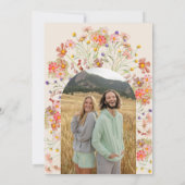 Save The Date Photo Boho Fall Rustic Fleur sauvage Arch Mariage (Dos)