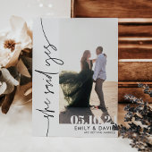 Save The Date Photo Boho Simple Moderne