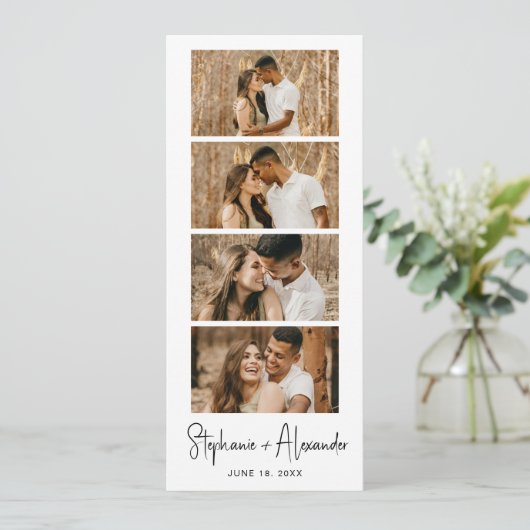 Save The Date Photo Booth Script Signet Mariage Enregistrer la d (Debout devant)