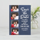 Save The Date Photo Booth Signet thème amusant Enregistrer la da (Debout devant)