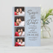 Save The Date Photo Booth Signet thème amusant Enregistrer la da (Debout devant)