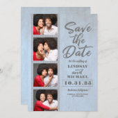 Save The Date Photo Booth Signet thème amusant Enregistrer la da (Devant / Derrière)