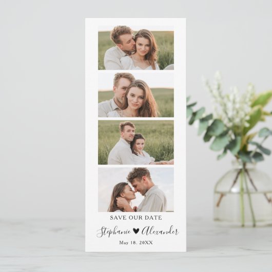 Save The Date Photo Booth Signet Wedding Enregistrer la date (Debout devant)