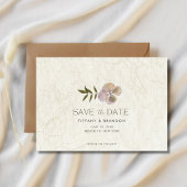 Save The Date Photo Botanique Mariage dans le jardin Enregistrer