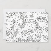 Save The Date Photo Calligraphie manuscrite élégante (Dos)