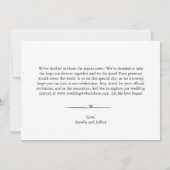 Save The Date Photo Calligraphie simple (Dos)