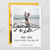 Save the Date Photo Card (Voorkant / Achterkant)