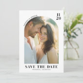 Save The Date Photo Chaleureuse de Joie (Debout devant)