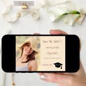 Save The Date Photo champagne mocha Graduation