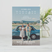 Save The Date Photo classique rétro (Debout devant)