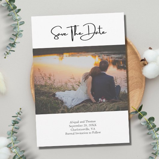 Save The Date Photo Code QR Site Mariage Moderne tendance