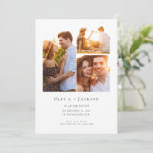 Save The Date Photo Collage Mariage moderne (Debout devant)