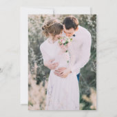 Save The Date Photo coloré avec monogramme (Dos)