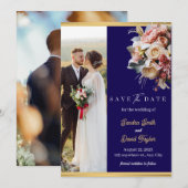 Save The Date Photo Complète Moderne Double Face Enregistrer La (Devant / Derrière)