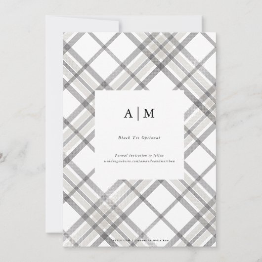 Save The Date Photo complète Moderne Enregistrer la date (Dos)