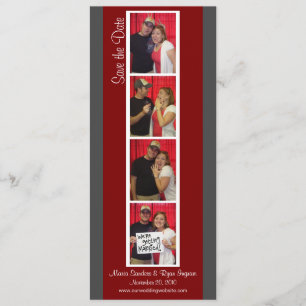 Save The Date Photo Creative Booth Enregistrer la date (Rouge &