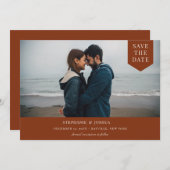 Save The Date Photo de balise simple (Devant / Derrière)