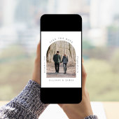 Save The Date Photo de cadre à arc minimal