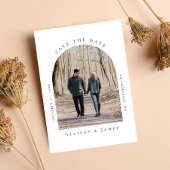 Save The Date Photo de cadre à arc minimal