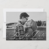 Save The Date Photo de calligraphie (Devant)