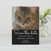 Save The Date Photo de chat de mariage (Debout devant)