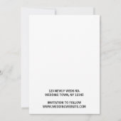 Save The Date Photo de conception de la superposition de script (Dos)