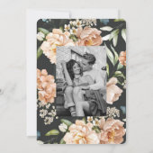 Save The Date Photo de couple en arc moderne avec initiales (Dos)